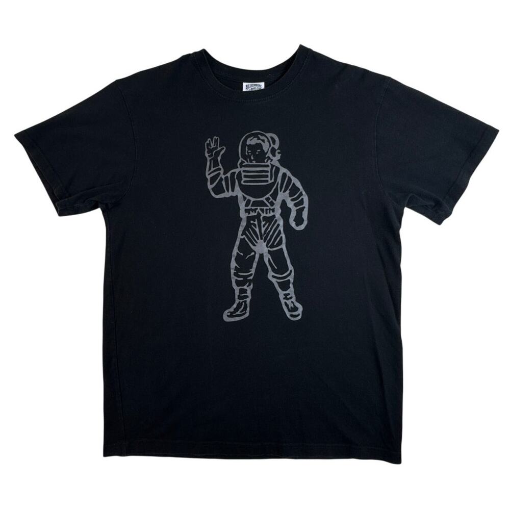 Billionaire Boys Club BBC Astronaut T Shirt Men's L Black Silver Double Sided